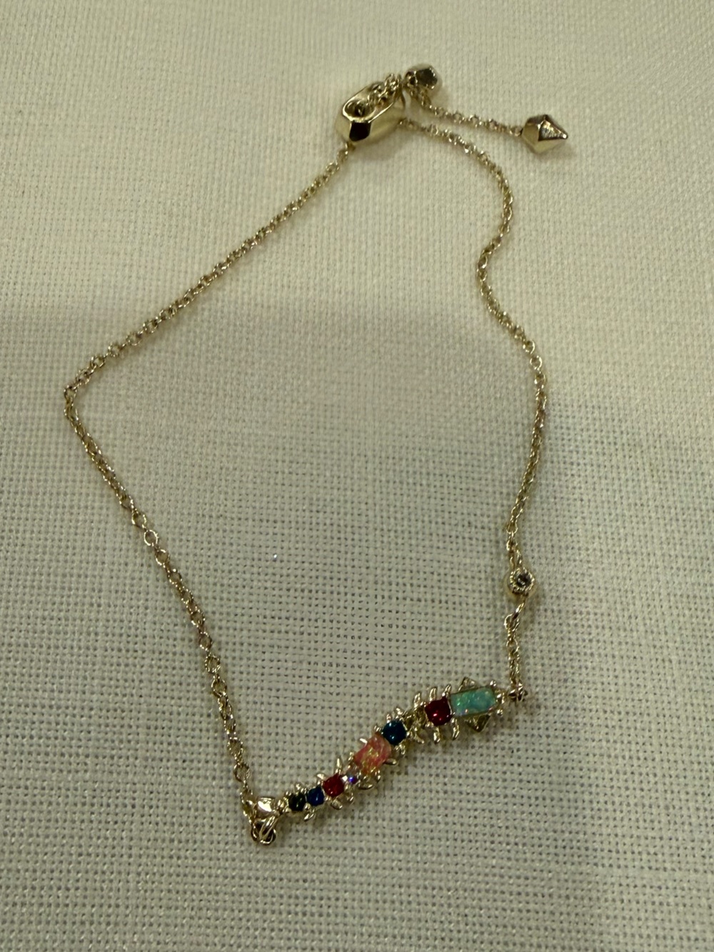 Kendra Scott Gold Multi-Stone Bar Bracelet